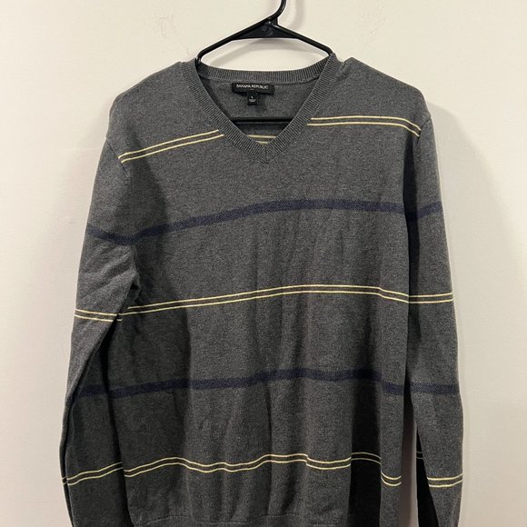 Grey Striped Sweater - Picture 1 of 3